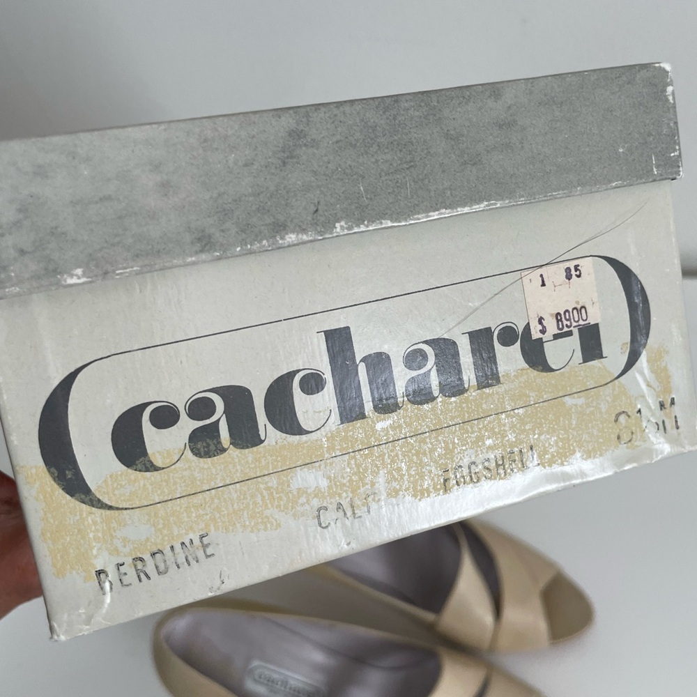 Cacharel | Vintage "Berdine" Peep Toe Pumps - Picture 7 of 7